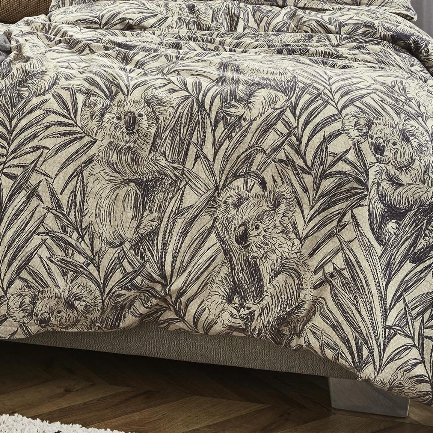 Irisette Flanell Bettwäsche Alpaka 8467-11 Koala Bambus Natur 135x200