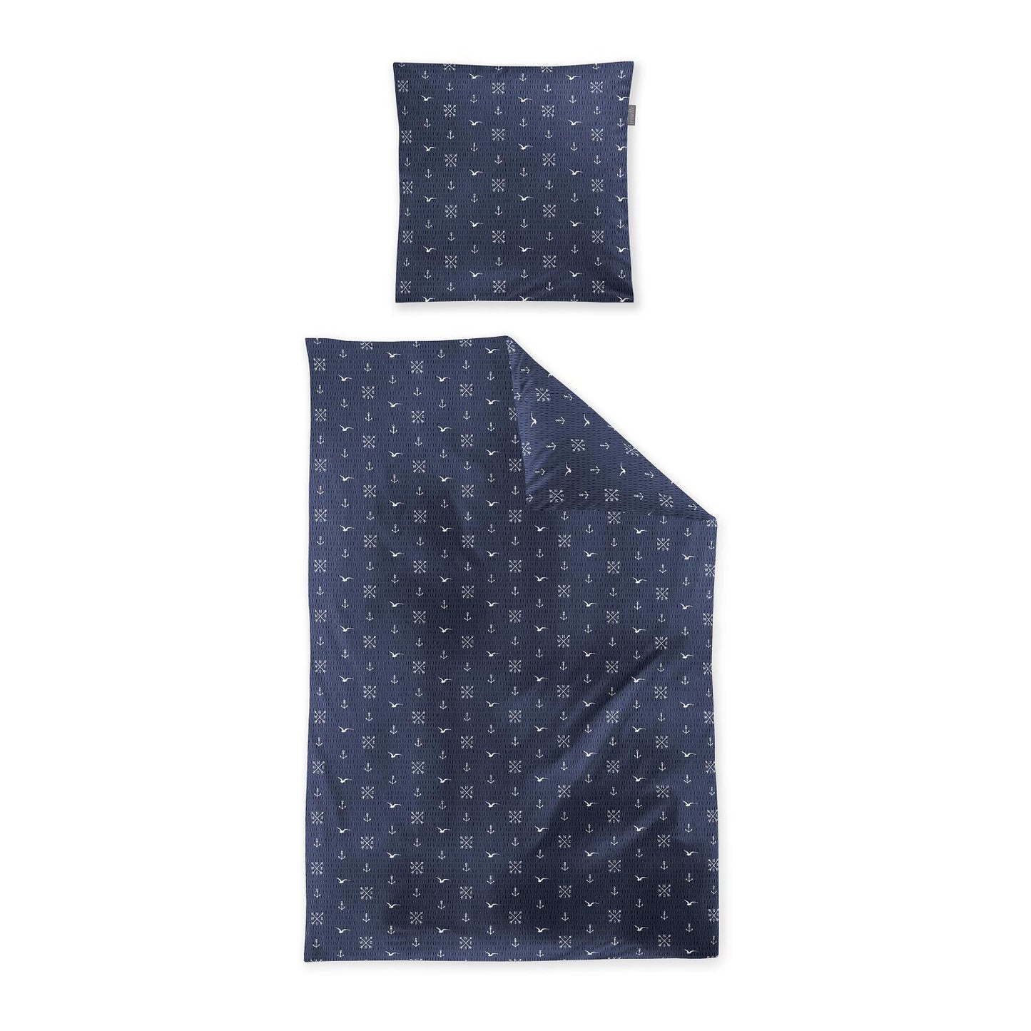 Irisette Seersucker Bettwäsche Easy 8603-21 Maritim Blau Weiß 135x200