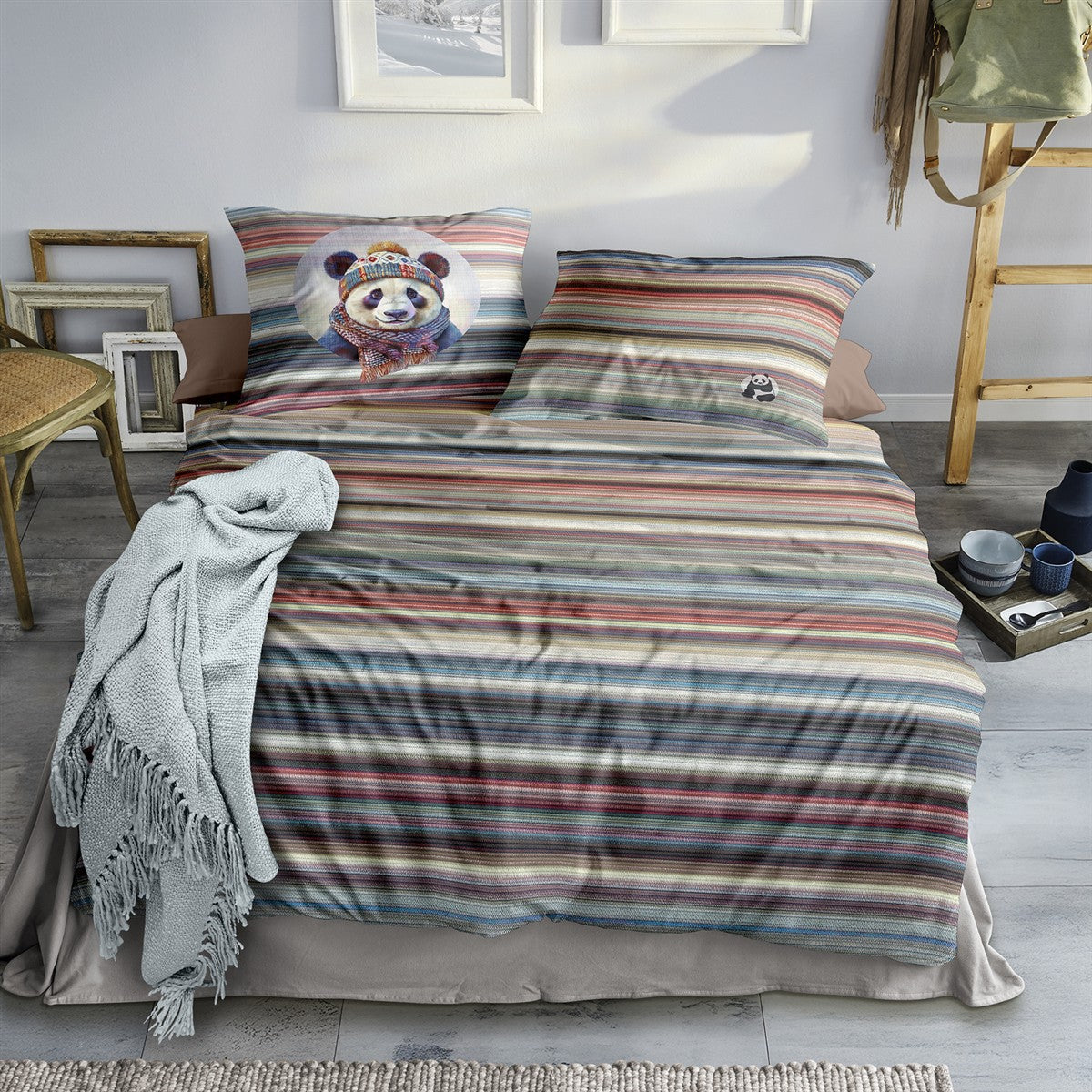 Irisette Flausch Cotton Bettwäsche Streifen 135 x 200 cm – bettenhaus-breuer