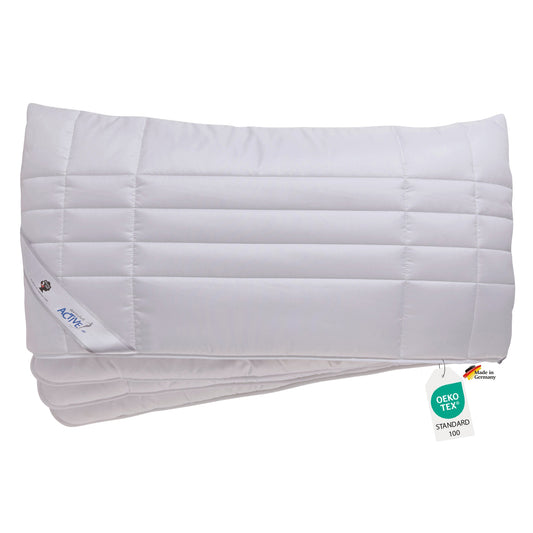 Ein Nackenstuetzkissen 40x80 mit oekotex label hergestellt von dormabell