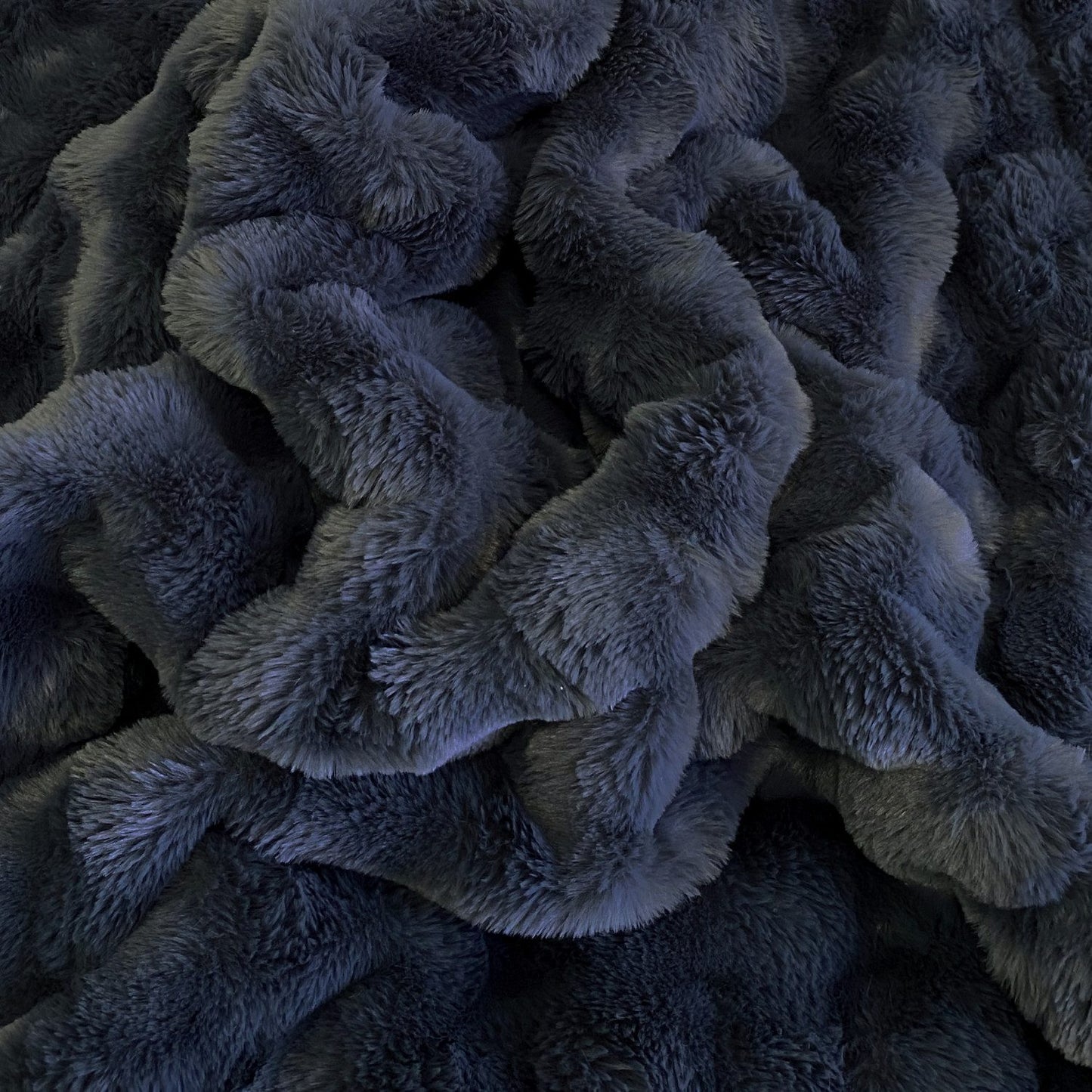 Felldecke kuschelige Wohndecke Webpelz Nerz Optik anthrazit 150x200