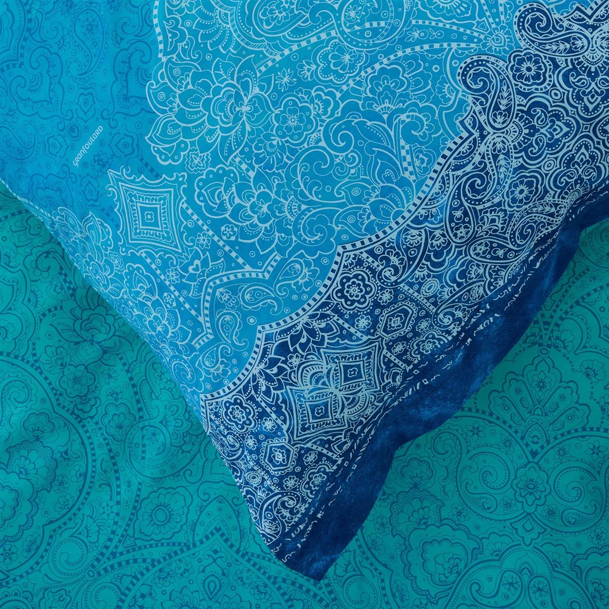 Bettwäsche Bassetti Mako Satin Dolceaqua B1 blau 135x200