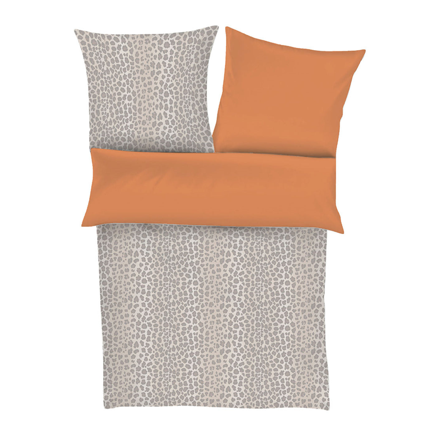 Bettwäsche Mako Satin Sympathica 5150 Leopardenmuster Leopard 135x200