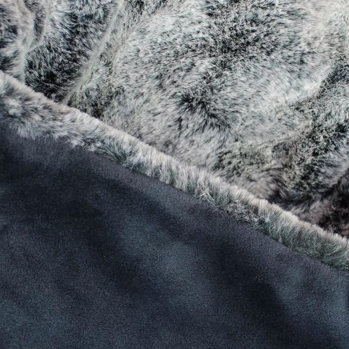 Eskimo Webpelzdecke Wohndecke Felldecke Koala anthrazit 150x200