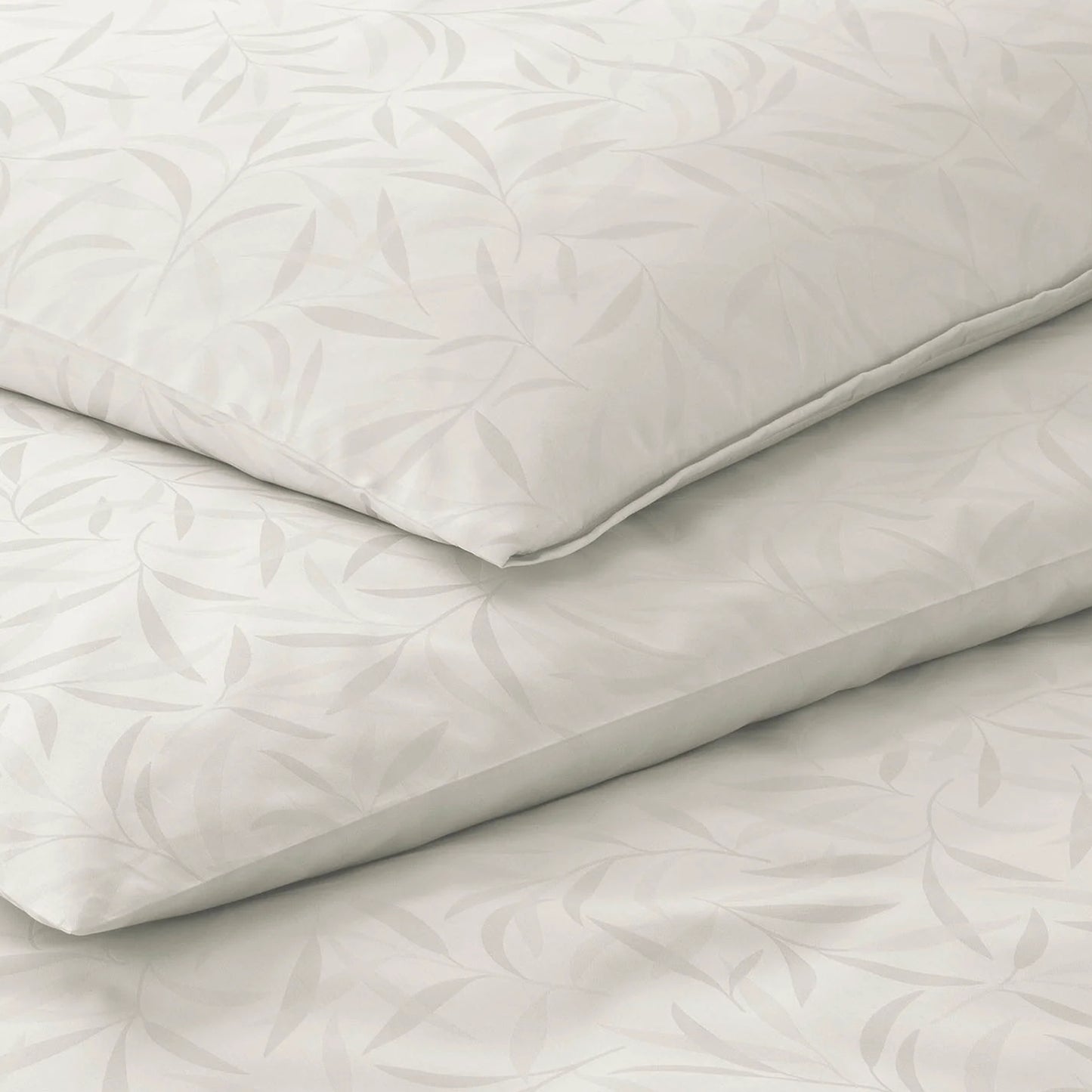 Elegante Mako Satin Bettwäsche Muriel 2406-7 natur Bambus 135x200