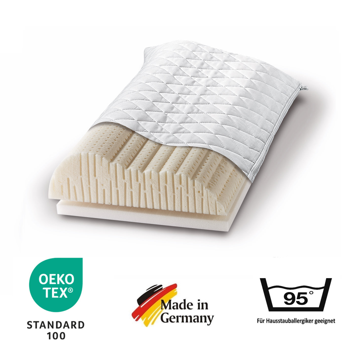 Sympathica Nackenstützkissen Stift- Latex Nackenkissen orthopädisch