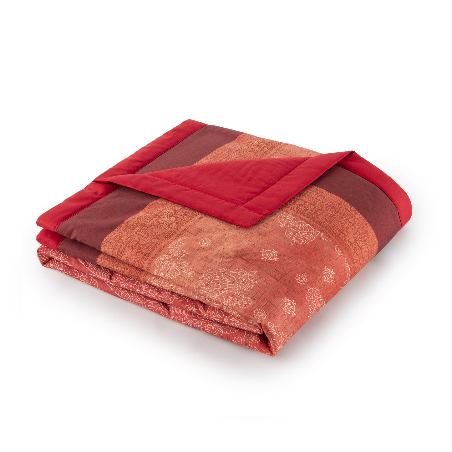 Bassetti Granfoulard Plaid Decke Wohndecke Kerala R1 rot 135x190