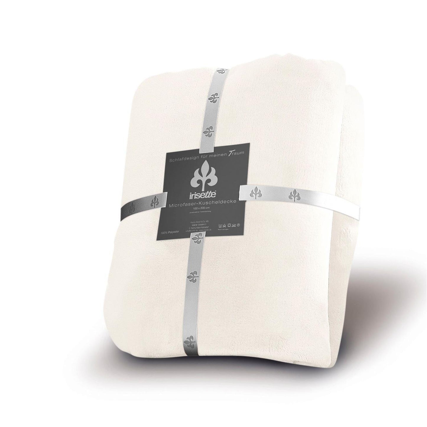 Irisette Wohndecke Flausch Kuscheldecke Relax 8900-10 Schnee 150x200