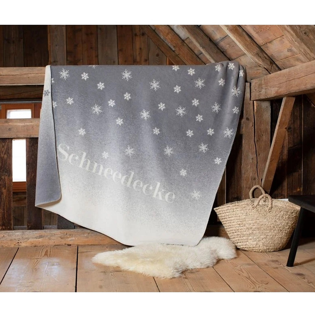 Fussenegger Wohndecke Savona Schneedecke grau 150x200