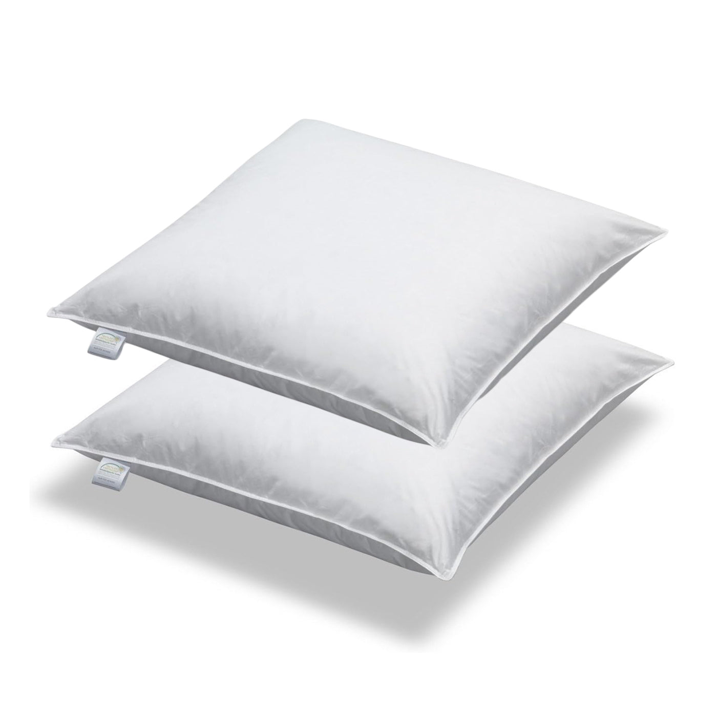 2 Stück Kissen Kopfkissen Sofakissen Füllkissen Federn 40 x 40 cm – bettenhaus-breuer