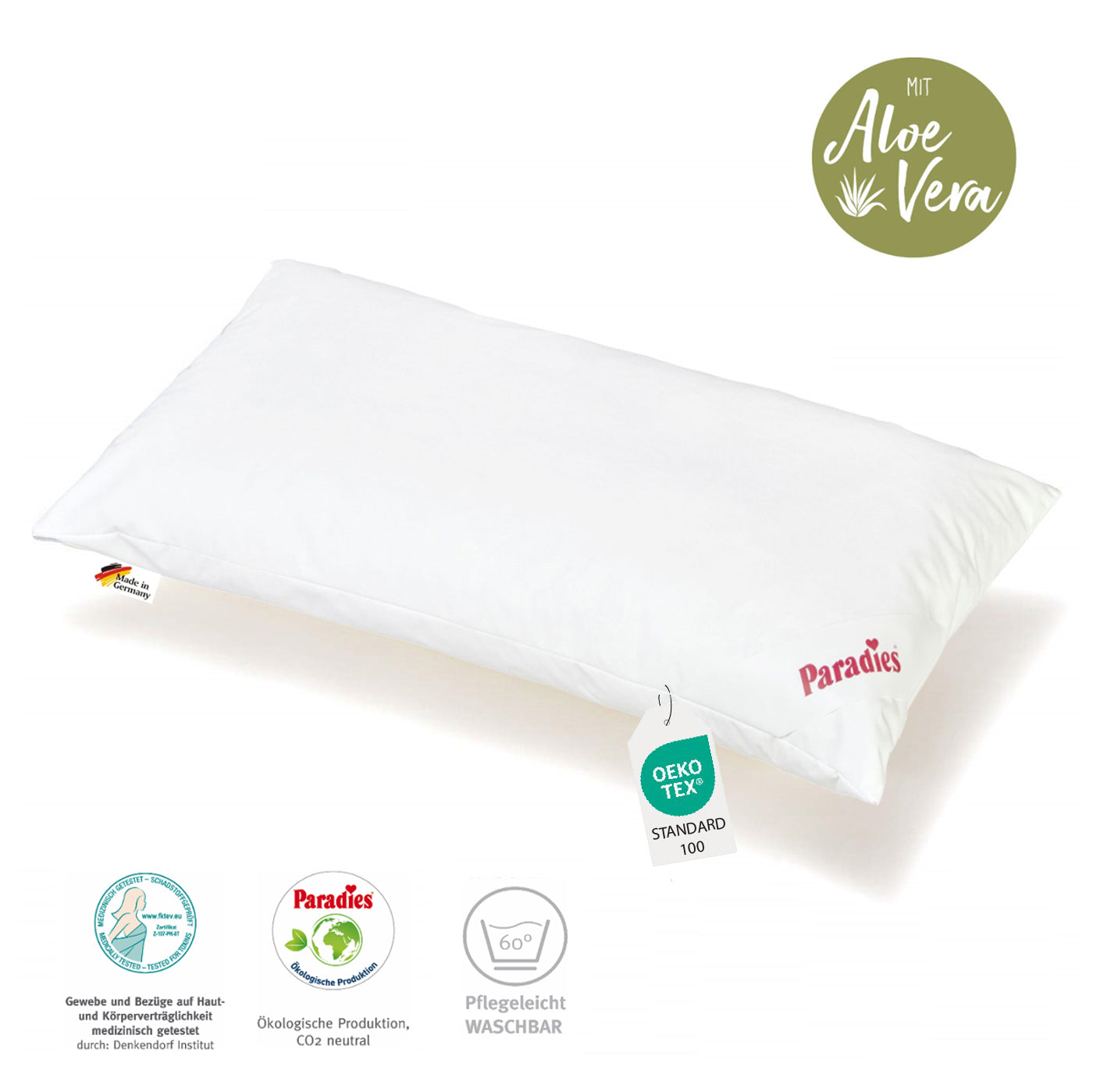 Paradies Softy extra Kopfkissen Kissen Faserkissen Nackenkissen 40x80