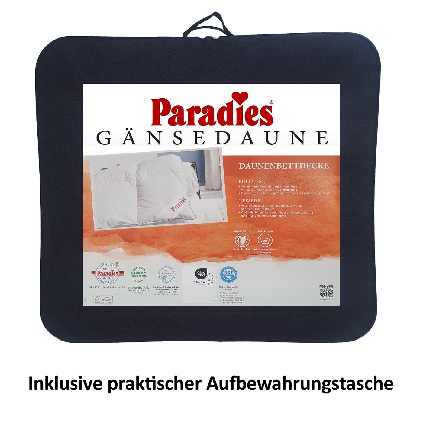 Daunendecke 135 x 200 cm Melinda extra warm 90% Gänsedaunen