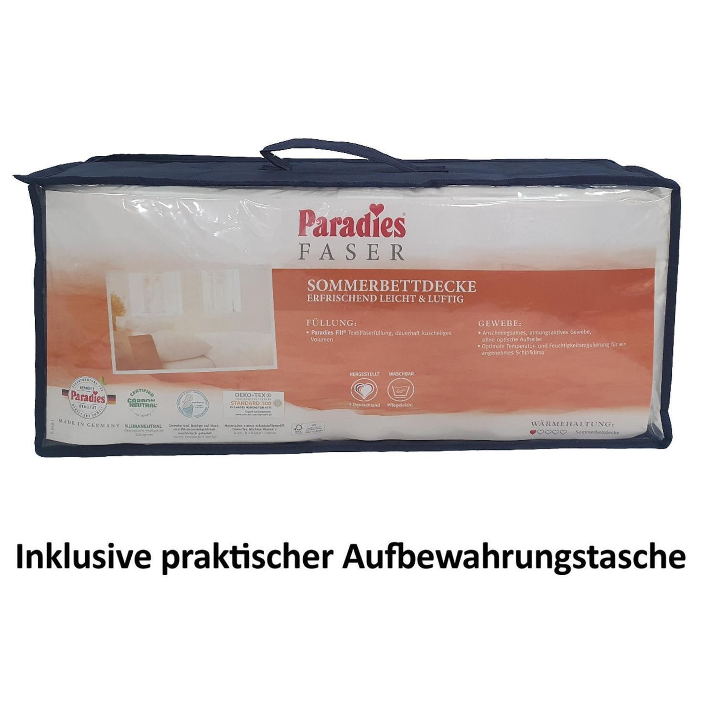 Paradies Halia-Fill Sommerbett Sommer Bettdecke Sommerdecke 155x220