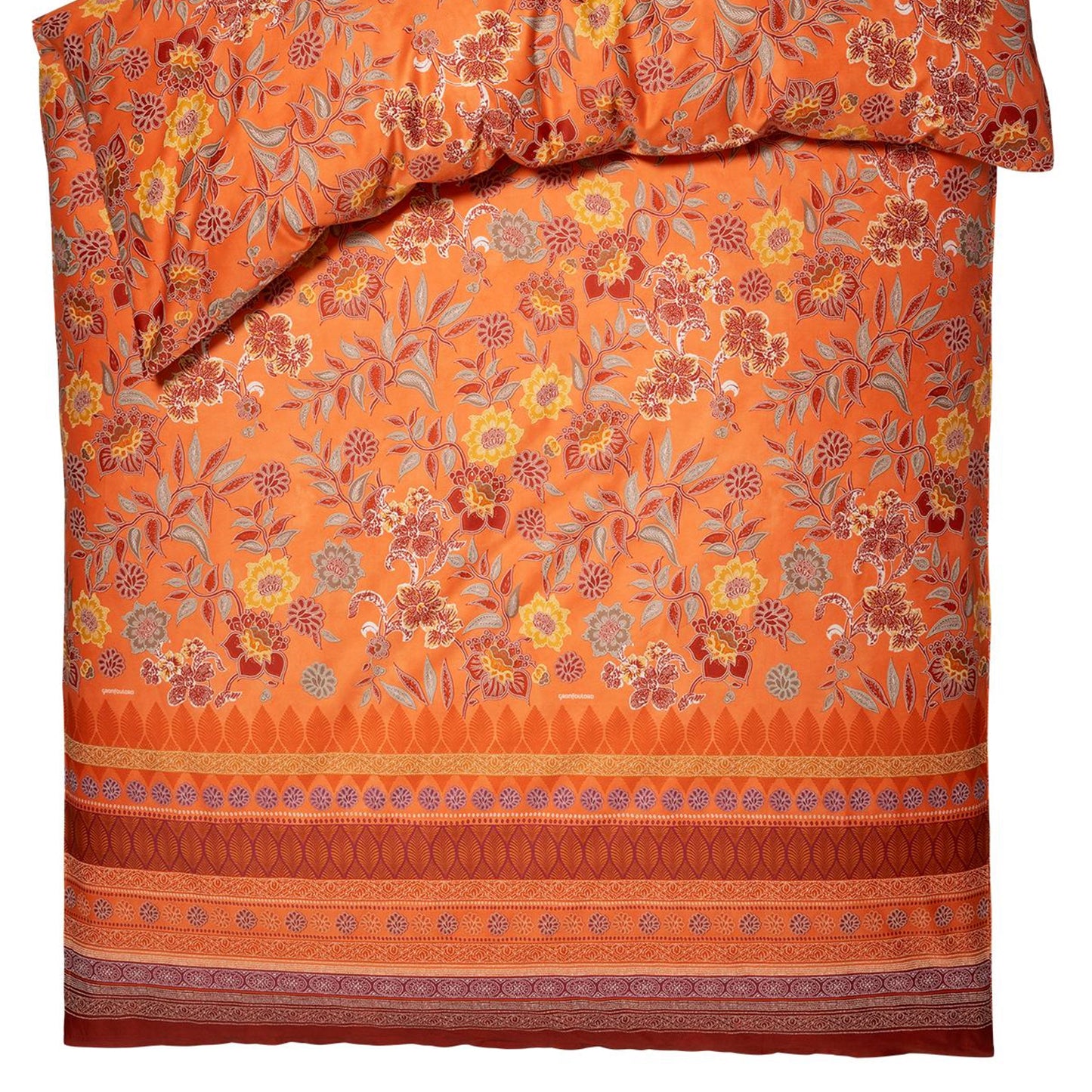 Bettwäsche Bassetti Mako Satin Varigotti O1 orange 135x200