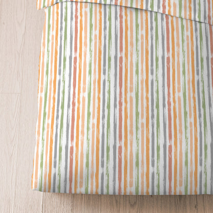 Bettwäsche Seersucker Castell 100% Baumwolle 20372-530 orange 135x200