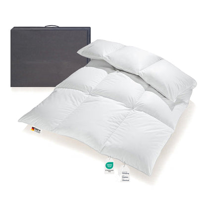 Extra warme 100% Winter Daunendecke sibirische Daunen 135x200 1200g