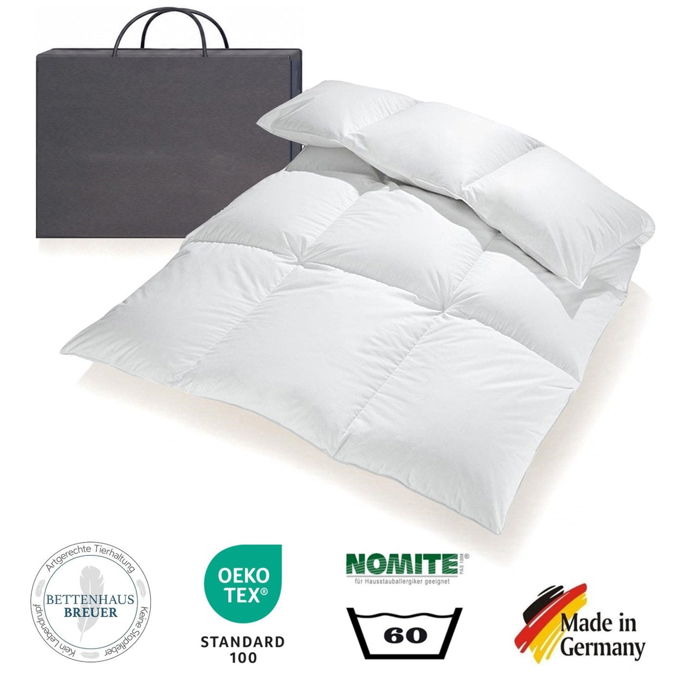 Daunendecke 135 x 200 cm extra warm sibirische Daunen