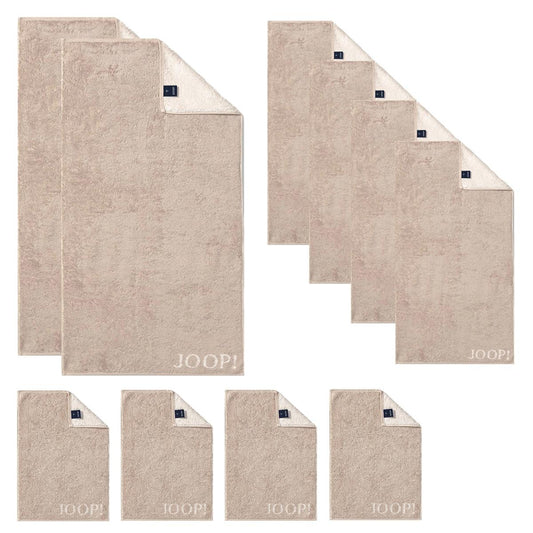 JOOP! 1600-76 Set 10-tlg. sand 2x Duschtuch 4x Handtuch 4x Gästetuch