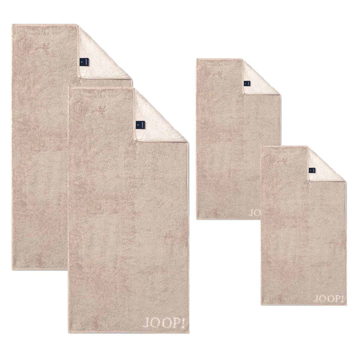 JOOP! Handtuch Duschtuch Set 4-teilig 1600-30 Classic sand beige