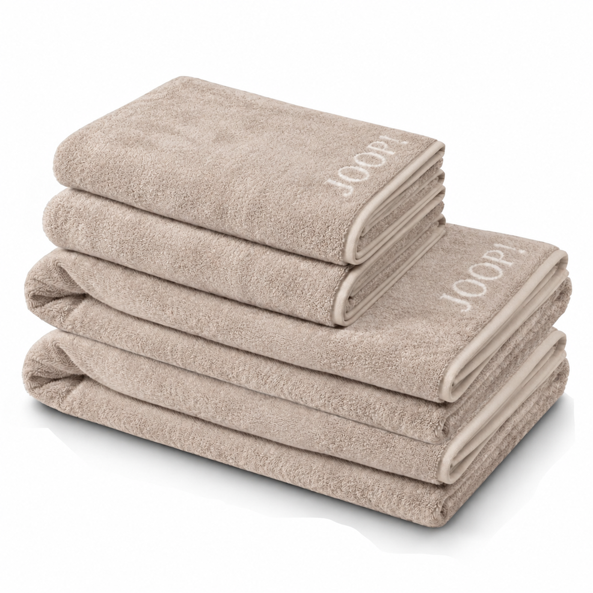 JOOP! Handtuch Duschtuch Set 4-teilig 1600-30 Classic sand beige