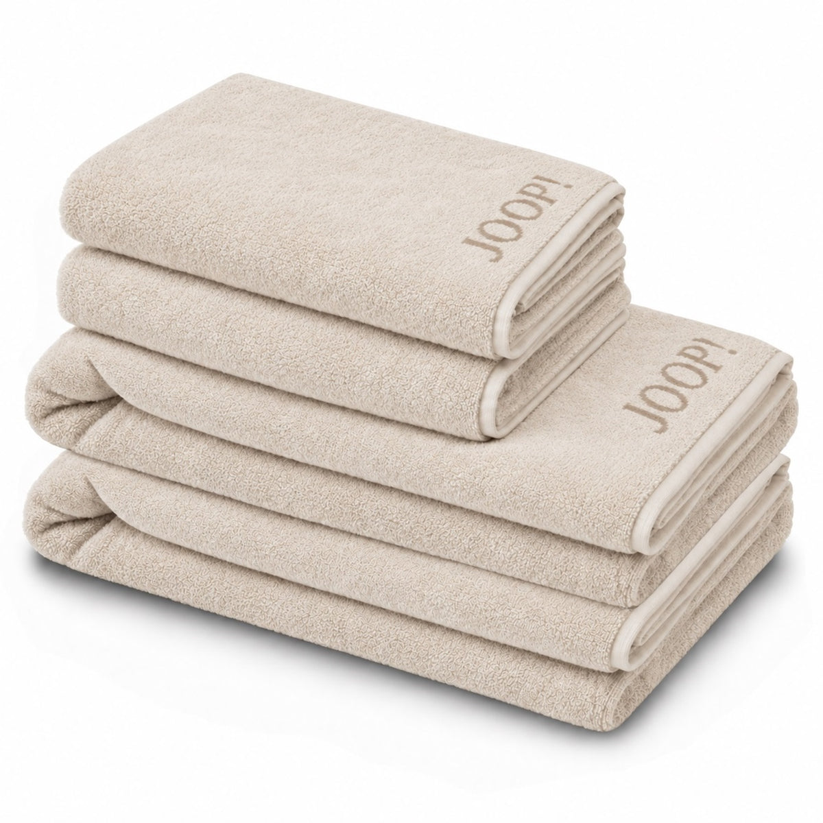 JOOP! Handtuch Duschtuch Set 4-teilig 1600-36 Classic creme beige