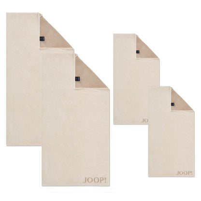 JOOP! Handtuch Duschtuch Set 4-teilig 1600-36 Classic creme beige
