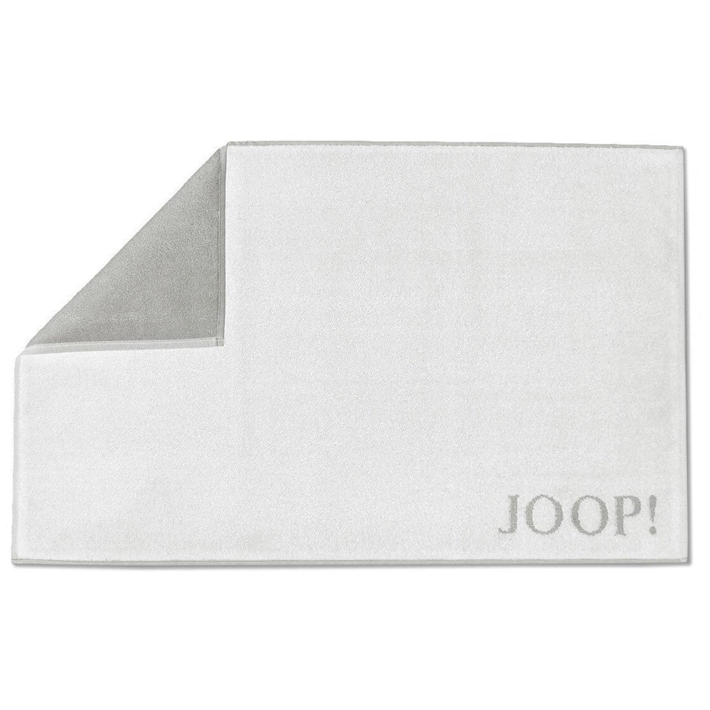 Joop! Badematte Duschvorleger Badvorleger 1600-067 Weiß Silber 50x80