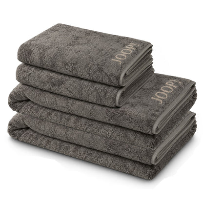 JOOP! Handtuch Duschtuch Set 4-teilig 1600-70 Classic graphit sand