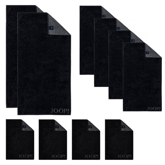Handtuch-Set 10-teilig Classic Schwarz