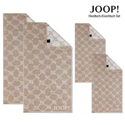JOOP! Handtuch Duschtuch Set 4-teilig 1611-30 Classic Cornflower sand