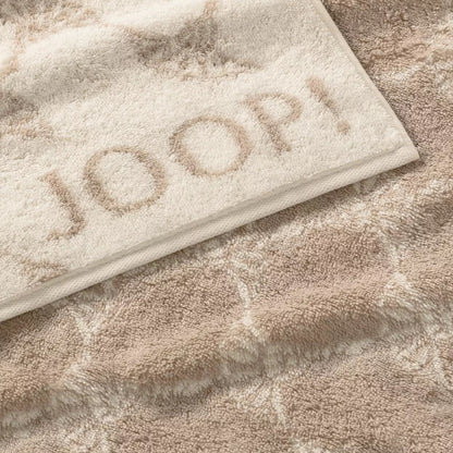 JOOP! Handtuch Duschtuch Set 3-teilig 1611-36 Classic Cornflower creme