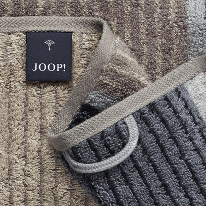 2 Stück Joop! Frottier Handtuch 1658-70 Lines Graphit 50x100