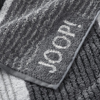 2 Stück Joop! Frottier  Gästetuch 1658-97 Lines Schwarz 30x50