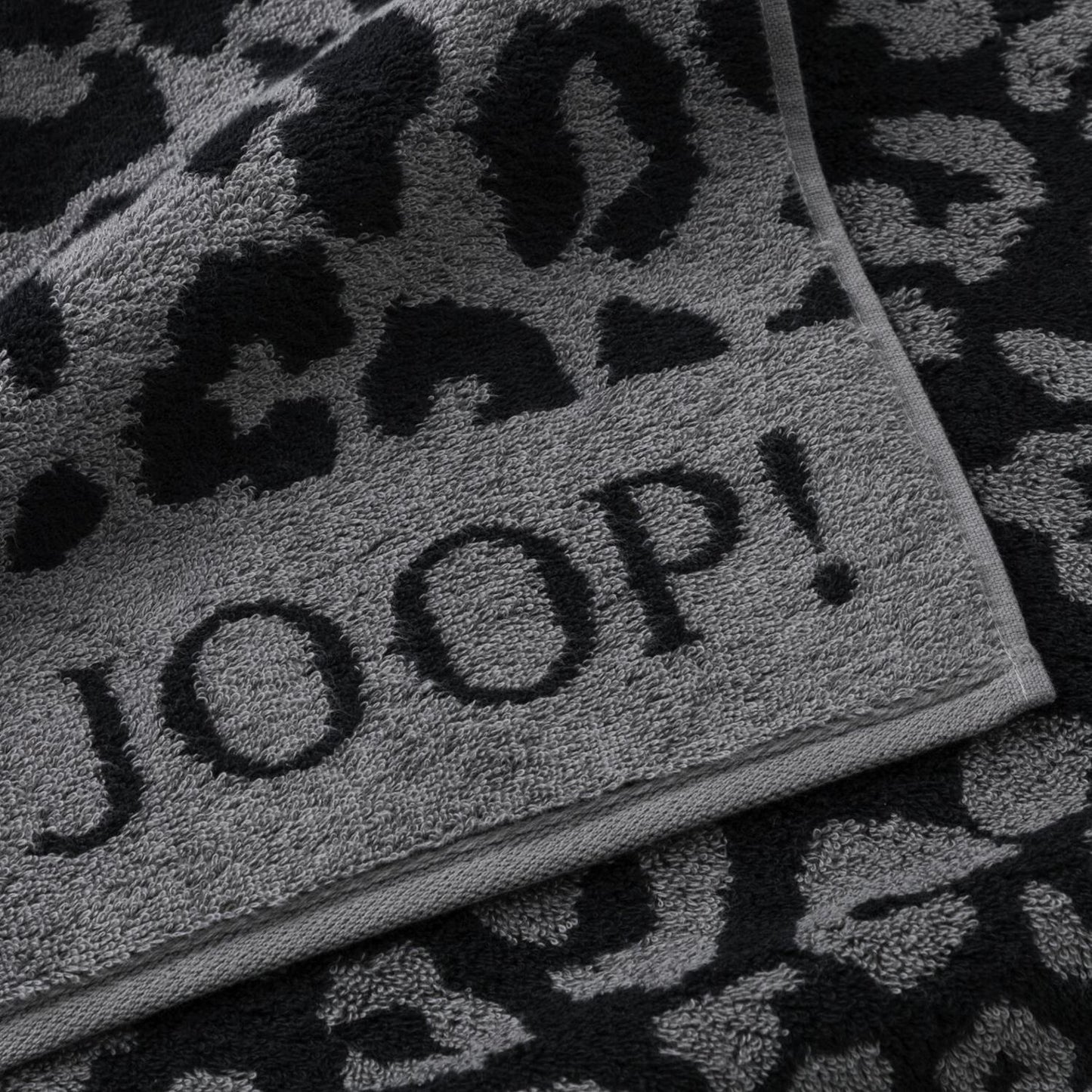 2 Stück Joop! Handtücher Leo Allover 1707-90 graphit 50x100