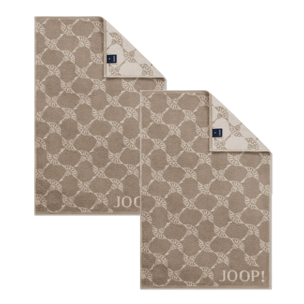 2 Stück Joop! Gästetuch Cornflower 1721-30 sand 30x50
