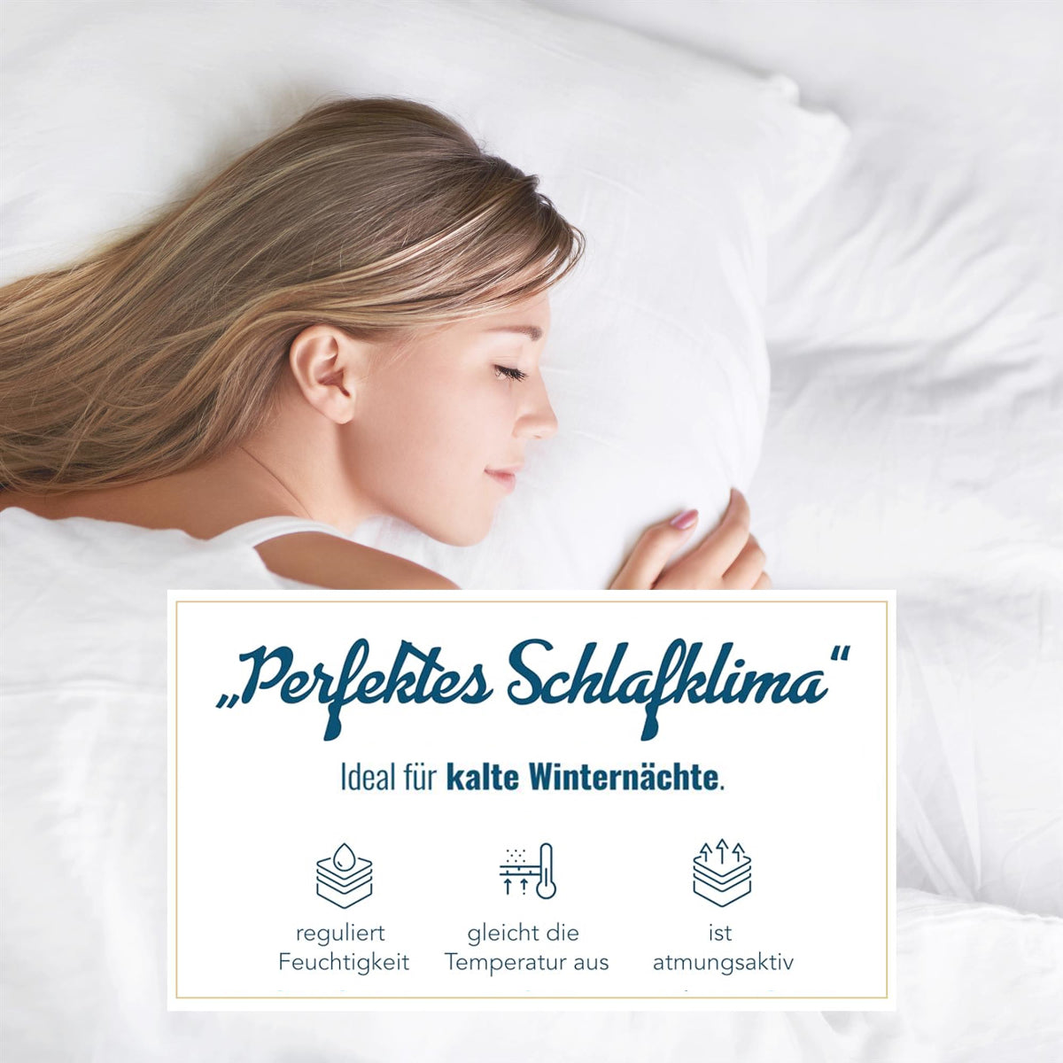 Warme Daunendecke 100% neue Daunen Bettdecke 155x220 Daunenpass 1010g