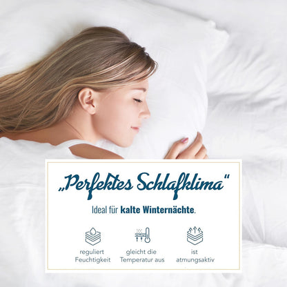 Warme Daunendecke 100% neue Daunen Bettdecke 155x220 Daunenpass 1010g