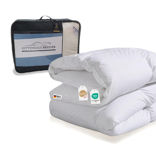 Bettdecke 135x200 gefaltet mit Tasche Daunendecke extra warmes Winterbett