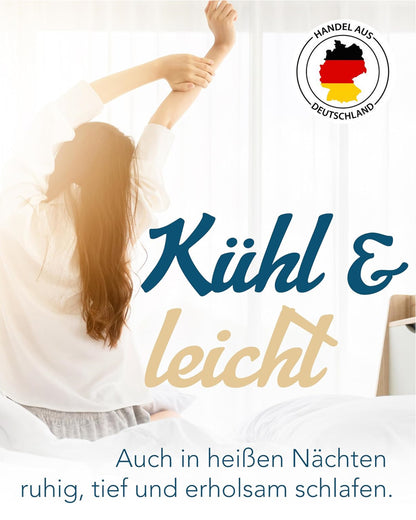 Sommerbett Steppbett Sommerdecke Klimafaser Hallo Wach 155x220 60°