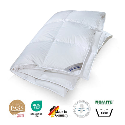 Daunendecke warme premium Daunen Bettdecke 135x200 Daunenpass 850g