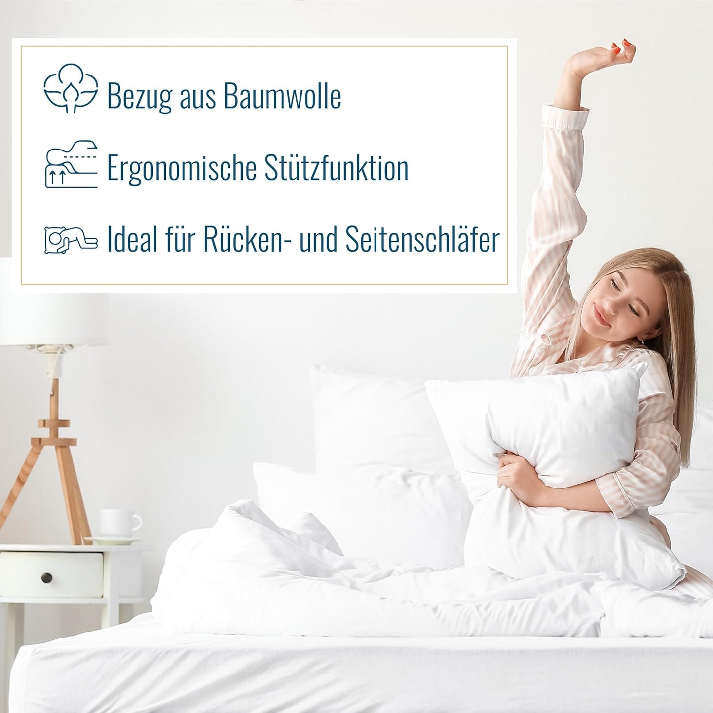 Nackenstützkissen orthopädisches Kaltschaum Nackenkissen ergonomisch