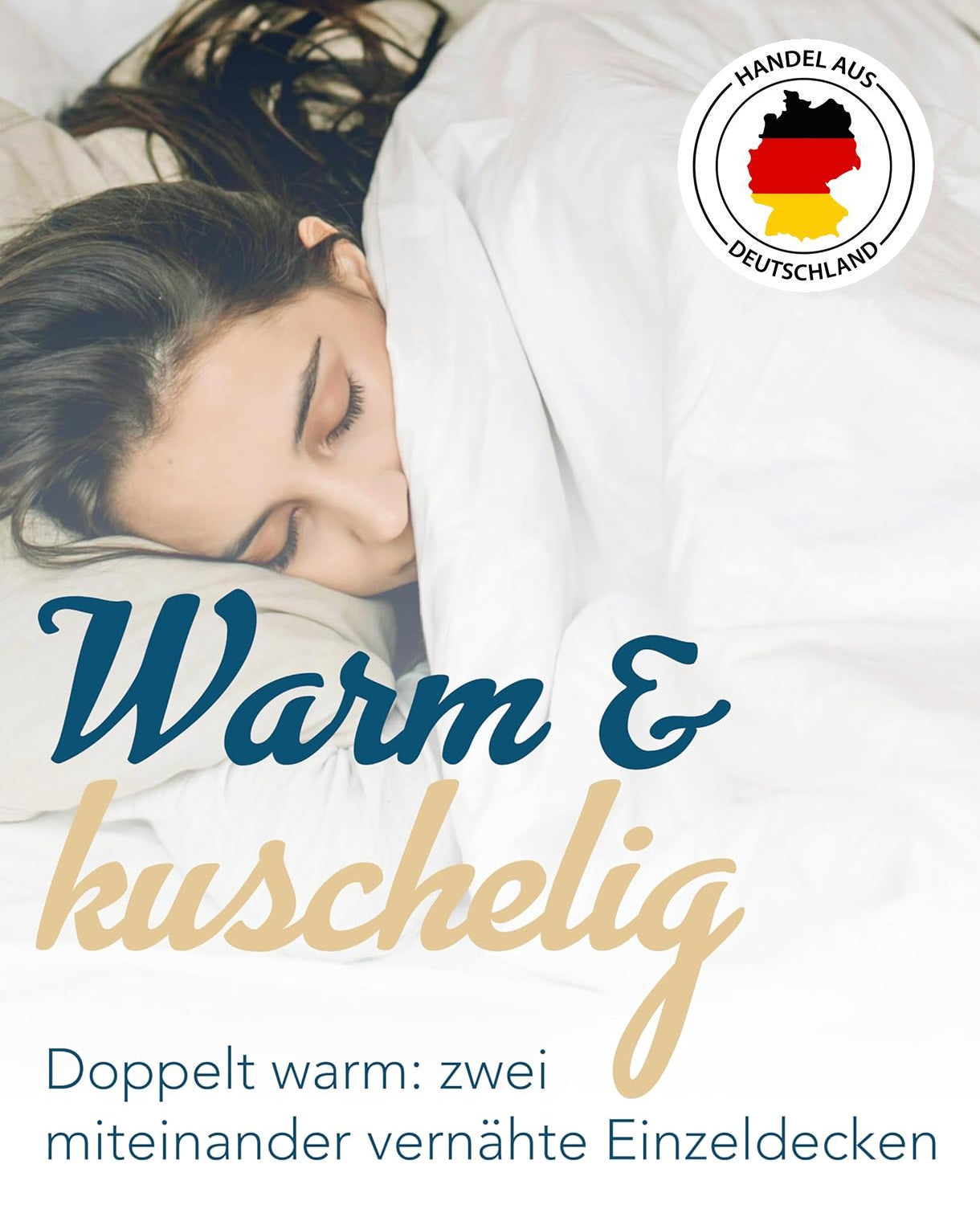 Winterbett Sympathica Klimafaser Allergiker Duo Bettdecke 200x200 60°