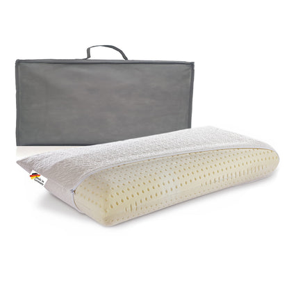 ein Nackenkissen aus Viscoschaum und Gelschaum hergestellt in deutschland