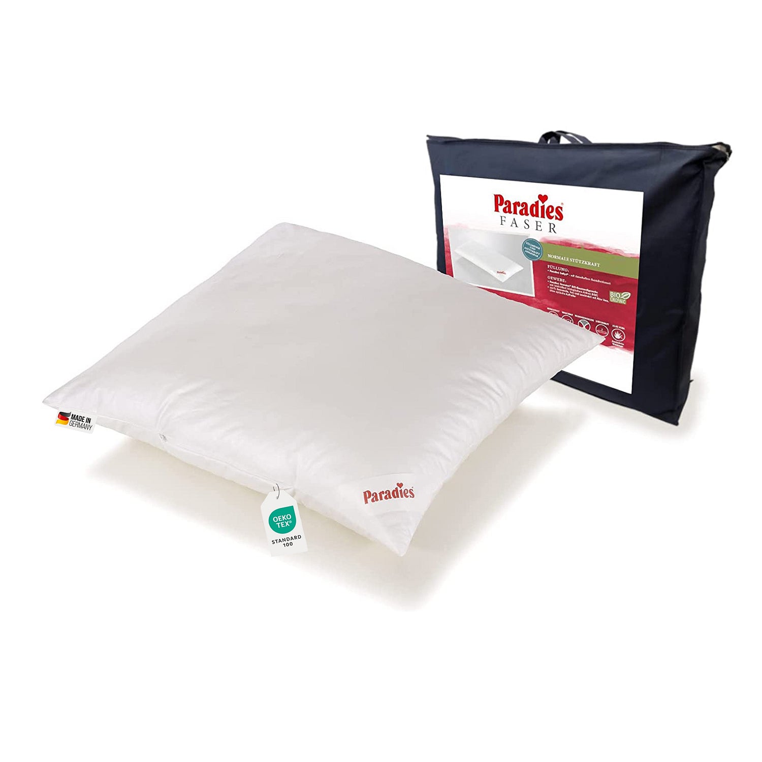 Ein Kopkissen 80x80 als Nackenkissen geeignet Hersteller ist Paradies