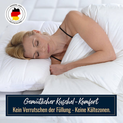 Polarwarm Hochsteg Daunendecke 100% neue Daunen Klasse1 1040g 135x200