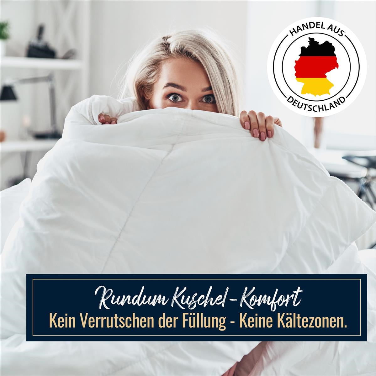 Extra warme 100% Winter Daunendecke sibirische Daunen 155x220 1650g