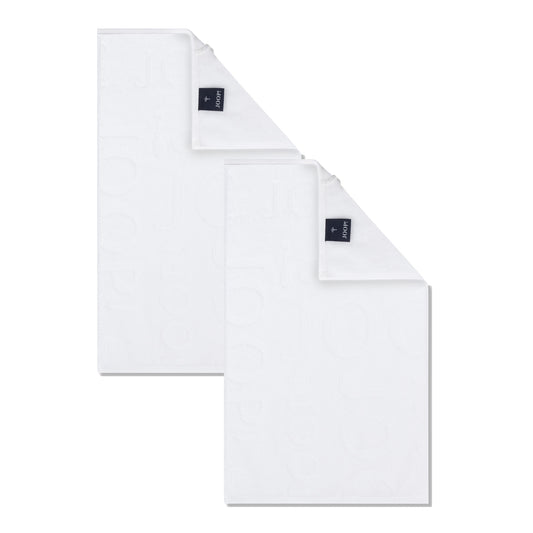 2 Stück Joop! Gästetuch Selection 1711-600 weiß 30x50
