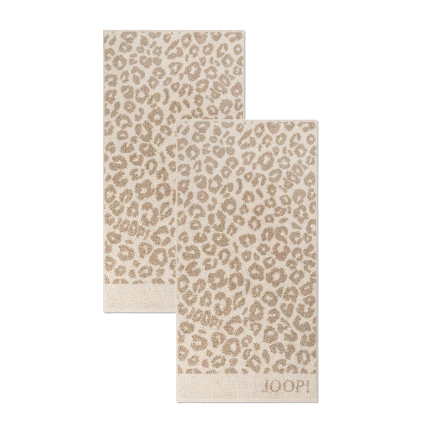 2 Stück Joop! Handtücher Leo Allover 1707-36 creme 50x100