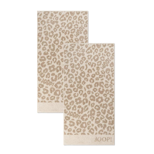 2 Stück Joop! Handtücher Leo Allover 1707-36 creme 50x100