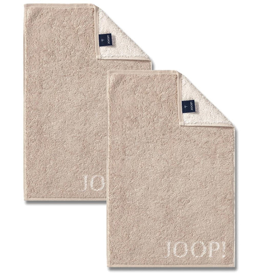 2 Stück Joop! Gästetuch Classic Sand Beige 1600-30 30x50